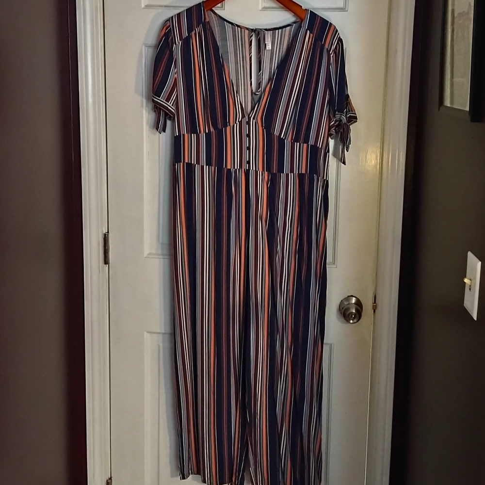 XXL Xhileration Striped Jumpsuit